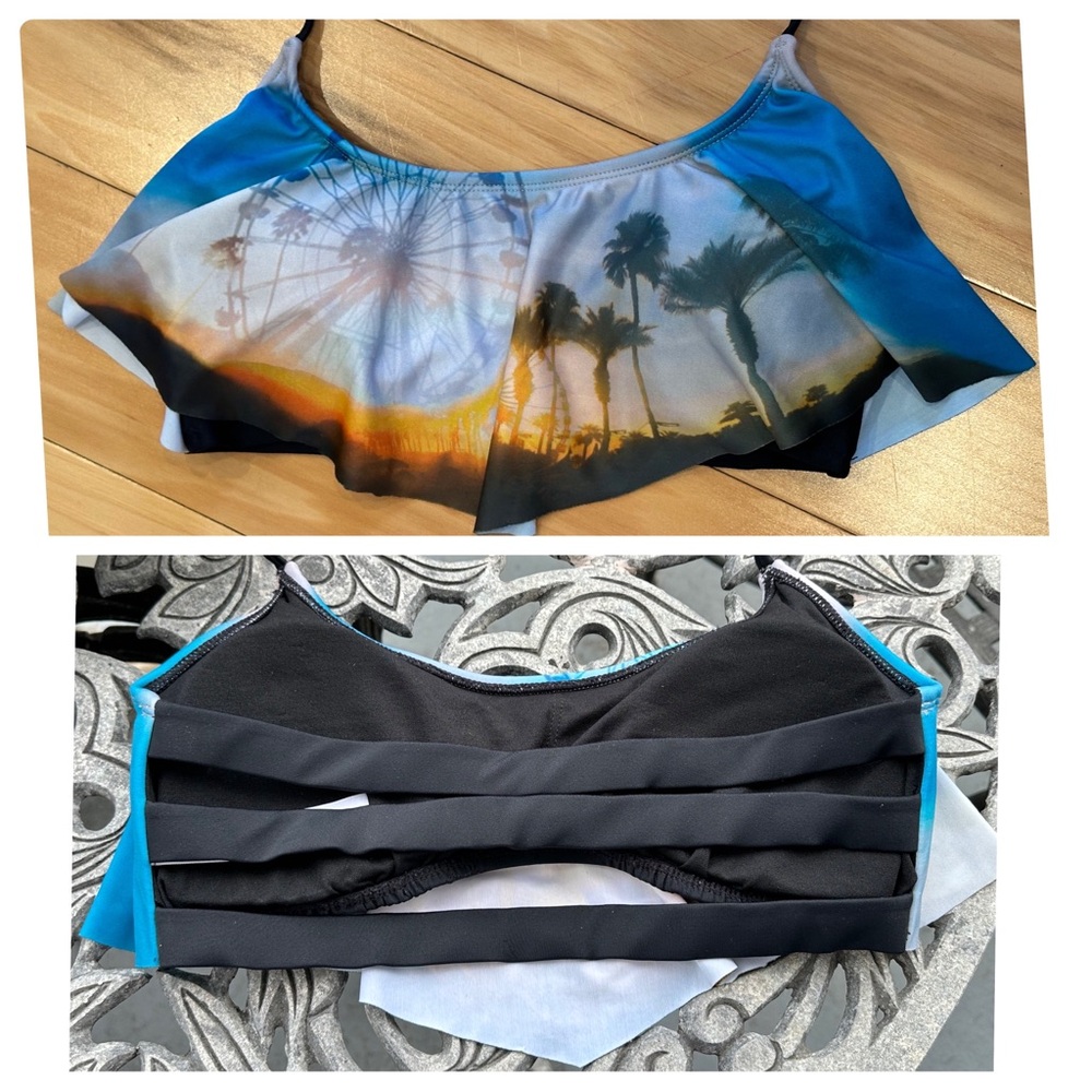 🎡Coachella Vibe🌴Swim Top, Tank 🎡🌴Festival Print, BP Nordstrom, size M NWOT